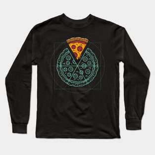 The Vitruvian pizza Long Sleeve T-Shirt